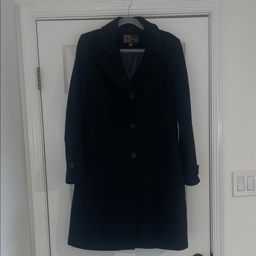 Anne Klein Classic Black Trench Coat
